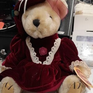 Pickford Plush Bear Brass Button Collectibles 1997 Nice Preowned Condition